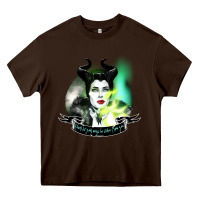 Chocolate Brown maleficent Heavy Core Tee - tuanDangUi
