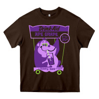 Chocolate Brown ape grape Heavy Core Tee - tuanDangUi
