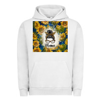 Pigment Lunar Rock sunflowers messy bun mama Urban Hoodie - BarkalooDesign