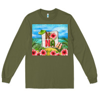 Army Green summer nana Long Sleeve Tee - TumblerDesignByShophia