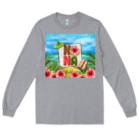 Heather Grey summer nana Long Sleeve Tee - TumblerDesignByShophia