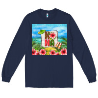 Navy summer nana Long Sleeve Tee - TumblerDesignByShophia