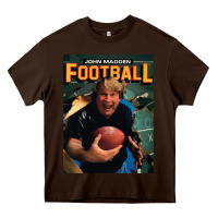 Chocolate Brown john madden football Heavy Core Tee - tuanDangUi