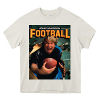 Cream john madden football Heavy Core Tee - tuanDangUi