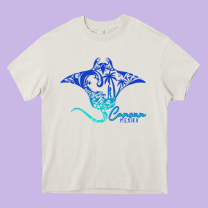 Cancun Sea Stingray Mexico Matching Family Vacatio Heavy Core Tee Designed By Tuandangui