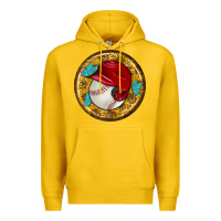 Lemon baseball with sunflower round earrings Premium Hoodie - BundleAndBundleShop