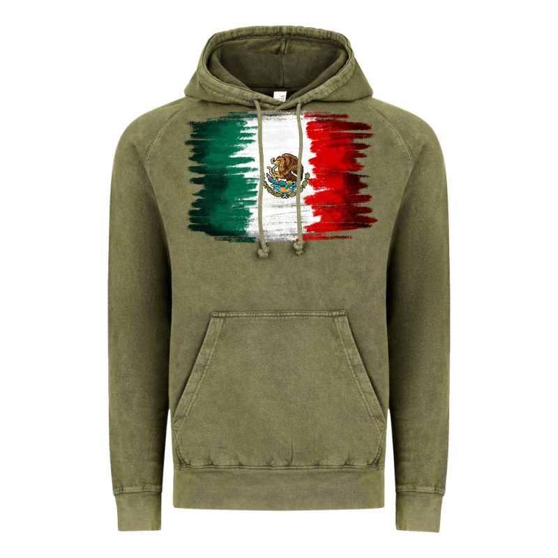 Mexican Flag Vintage Hoodie by NancyCooperArtShop | Teevron