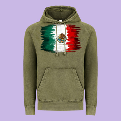 Mexican Flag Vintage Hoodie Designed By Nancycooperartshop