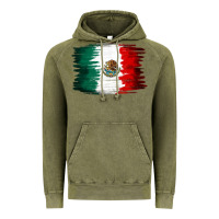 Vintage Olive Mexican flag Vintage Hoodie - NancyCooperArtShop