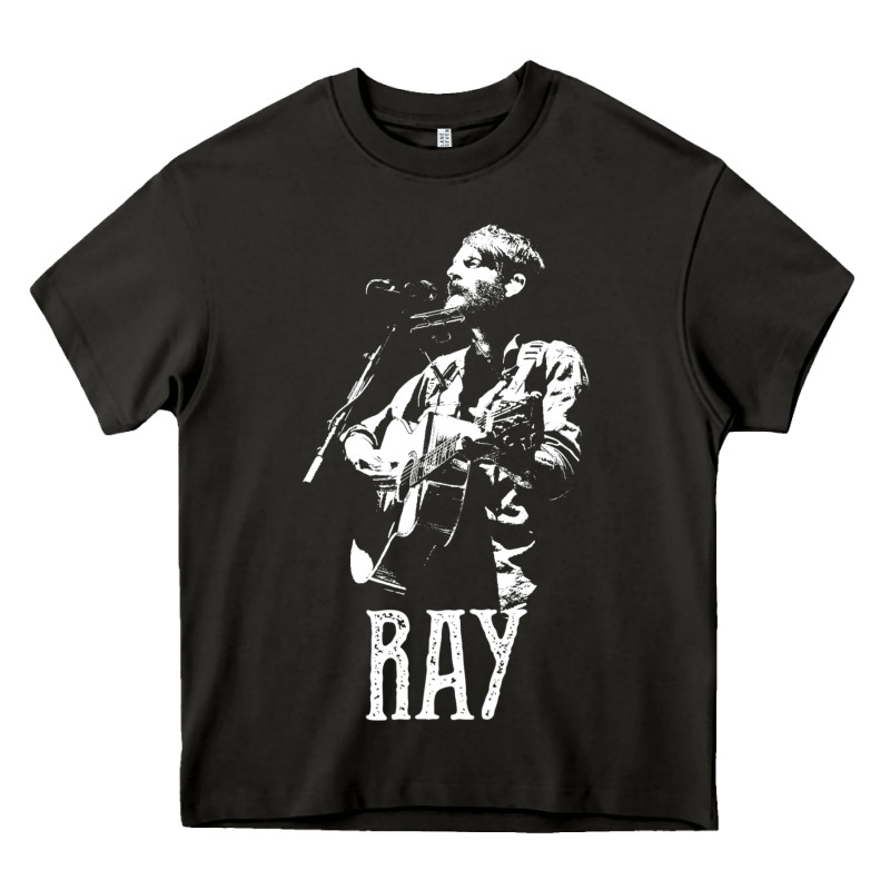 Ray Lamontagne   White Stencil 1 Heavy Core Tee by tuanDangUi | Teevron