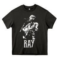 Asphalt ray lamontagne   white stencil 1 Heavy Core Tee - tuanDangUi