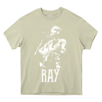 Mossy ray lamontagne   white stencil 1 Heavy Core Tee - tuanDangUi