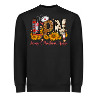 Black Western Lpn Licensed Practical Nurse Heavyweight Sweatshirt - FaDigitalArtStudio