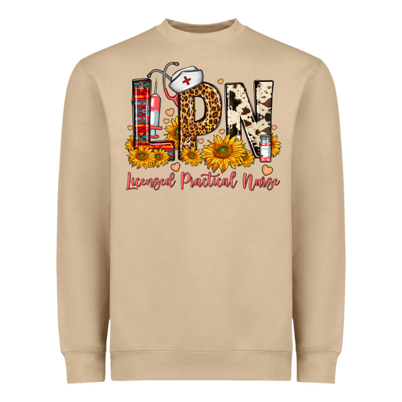 Western Lpn Licensed Practical Nurse Heavyweight Sweatshirt by FaDigitalArtStudio | Teevron