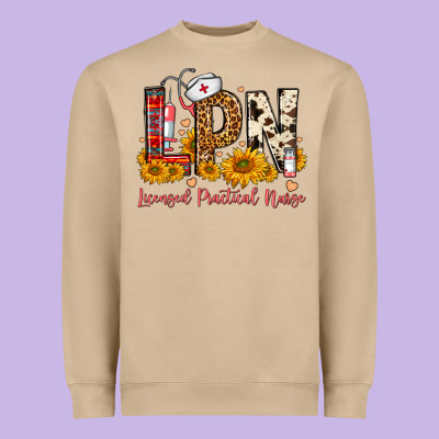 Western Lpn Licensed Practical Nurse Heavyweight Sweatshirt Designed By Fadigitalartstudio