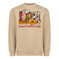 Mushroom Western Lpn Licensed Practical Nurse Heavyweight Sweatshirt - FaDigitalArtStudio