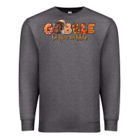 Charcoal Heather Gobble Gobble Til You Wobble Premium Sweatshirt - LillyAllenDesigns