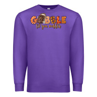 Purple Gobble Gobble Til You Wobble Premium Sweatshirt - LillyAllenDesigns