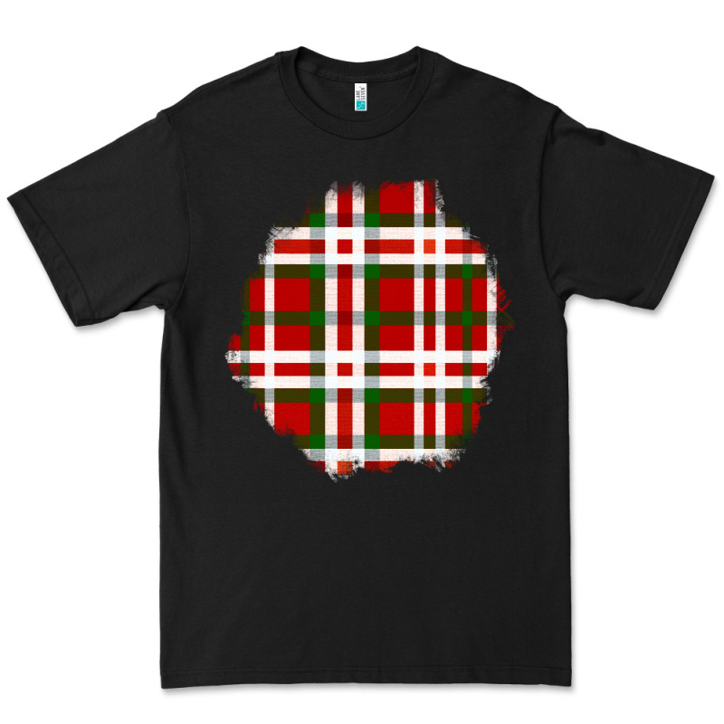 Christmas Tartan Patch Premium Tee by BundleAndBundleShop | Teevron