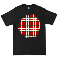 Black Christmas Tartan Patch Premium Tee - BundleAndBundleShop