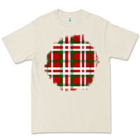 Bone Christmas Tartan Patch Premium Tee - BundleAndBundleShop