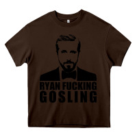 Chocolate Brown ryan fucking gosling Heavy Core Tee - tuanDangUi