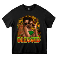 Black black couple blessed Heavy Core Tee - NancyCooperArtShop