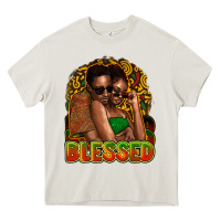 Cream black couple blessed Heavy Core Tee - NancyCooperArtShop