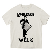 Cream lawrence welk   name   the black stencil Heavy Core Tee - tuanDangUi