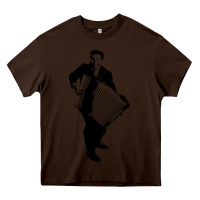 Chocolate Brown lawrence welk   no name   the black stencil Heavy Core Tee - tuanDangUi