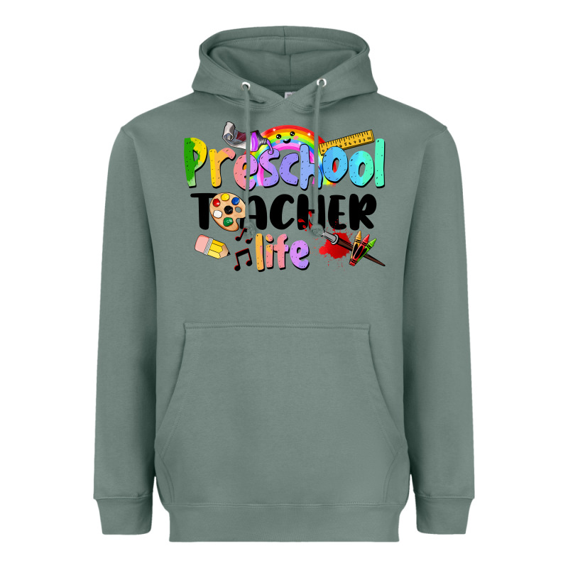 Preschool Teacher Life Heavyweight Hoodie by LillyAllenDesigns | Teevron
