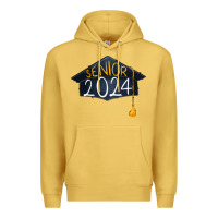 Antique Gold senior 2024 graduation Premium Hoodie - RanaPortraitStore