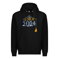 Black senior 2024 graduation Premium Hoodie - RanaPortraitStore
