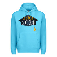 Ocean Blue senior 2024 graduation Premium Hoodie - RanaPortraitStore