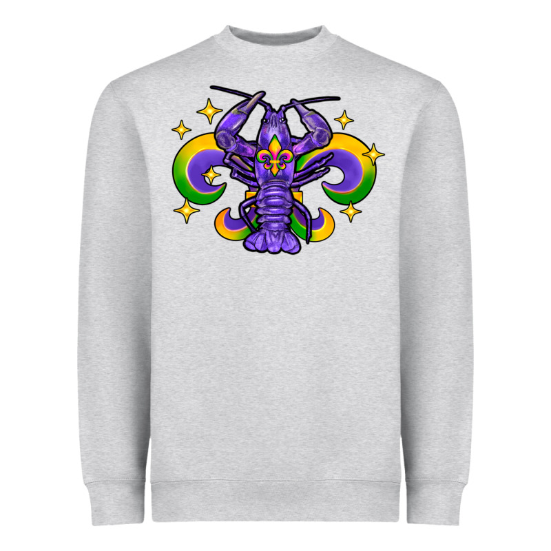 Mardi Gras Crawfish Heavyweight Sweatshirt by FaDigitalArtStudio | Teevron