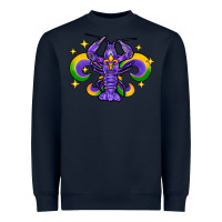 Navy mardi gras crawfish Heavyweight Sweatshirt - FaDigitalArtStudio