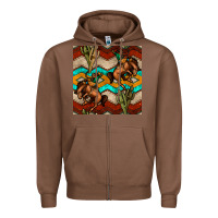 Chestnut native american aztec seamless pattern 5 Zipper Hoodie - BundleAndBundleShop