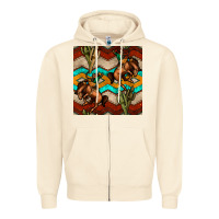 Sandshell native american aztec seamless pattern 5 Zipper Hoodie - BundleAndBundleShop