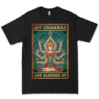 Black my chakras are aligned af vintage yoga meditation Premium Tee - tuanDangUi