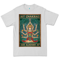 Dove Grey my chakras are aligned af vintage yoga meditation Premium Tee - tuanDangUi