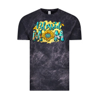 Cloud Black Blessed Mom with Sunflowers Vintage Tee - texasbilliewilder