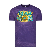 Cloud Purple Blessed Mom with Sunflowers Vintage Tee - texasbilliewilder