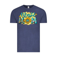 Vintage Denim Blessed Mom with Sunflowers Vintage Tee - texasbilliewilder