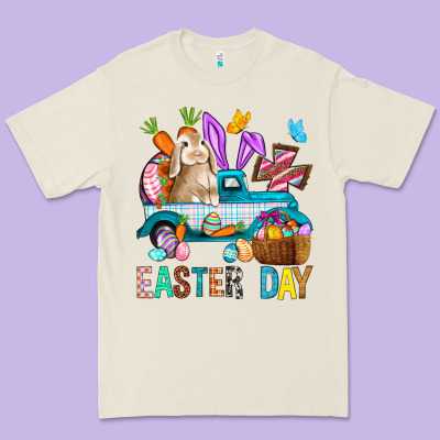 Easter Day With Truck Premium Tee Designed By Bundleandbundleshop
