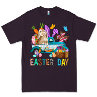 Plum Easter Day With Truck Premium Tee - BundleAndBundleShop