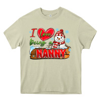 Mossy i love being a nanny Heavy Core Tee - MaliasSmallBusiness