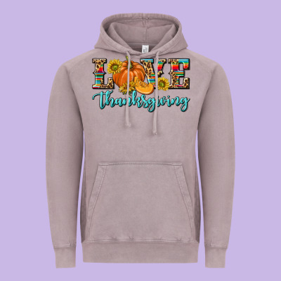 Love Thanksgiving Vintage Hoodie Designed By Texasbilliewilder