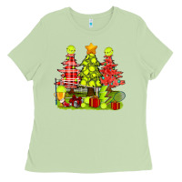 Matcha Christmas With Tennis Trees Ladies Tee - BundleAndBundleShop