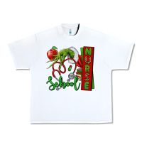 White Christmas Character Nurse Urban Heavy Tee - NancyCooperArtShop