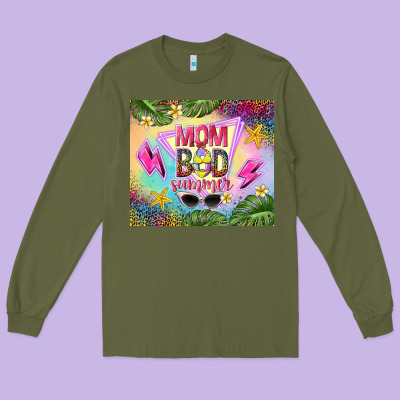 Mom Bod Summer Long Sleeve Tee Designed By Tumblerdesignbyshophia